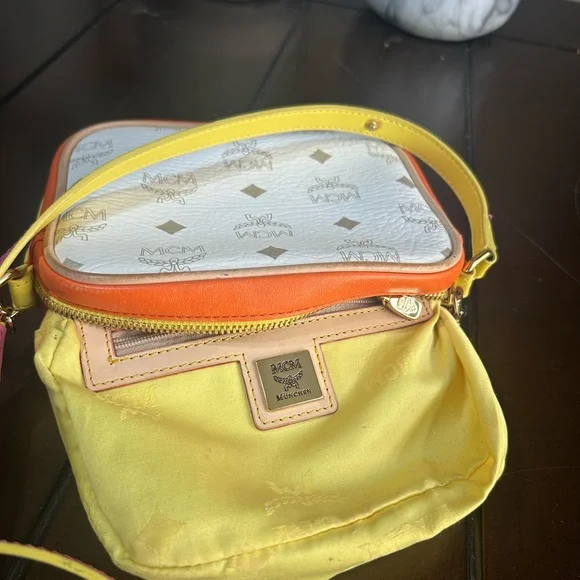 MCM pink/yellow/orange crossbody - Picture 9 of 11